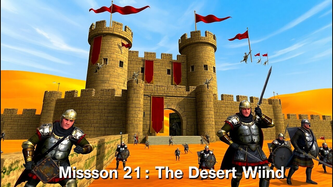 The Desert Wind | Can I Defend Against 5 Enemies? | Stronghold Crusader | Mission 21