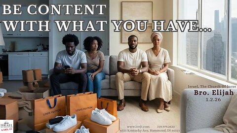 BE CONTENT WITH WHAT YOU HAVE