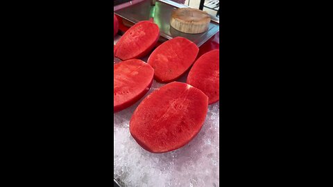 Sweet and juicy watermelon in Thailand.