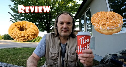Tim Hortons Chocolate Coconut & Coconut Cream Donut Review + Dark Roast Coffee with Marshmallow