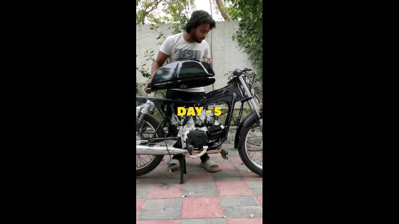 DAY-5 OF MAKING MY SPLENDOUR INTO A CAFE RACER