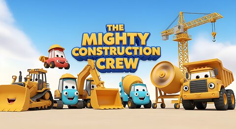 The Mighty Construction Crew Rhyme! | Learn to Count with Trucks | Kids Fun Time Zone