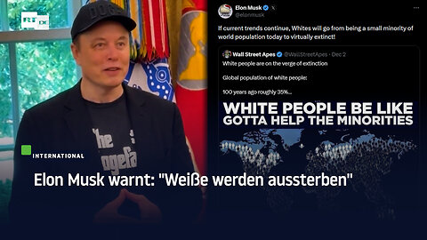 Elon Musk warnt: "Weiße werden aussterben"