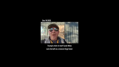 Trumps Chief Of Staff Susie Wiles Outs Herself As A Neocon Doge Hater