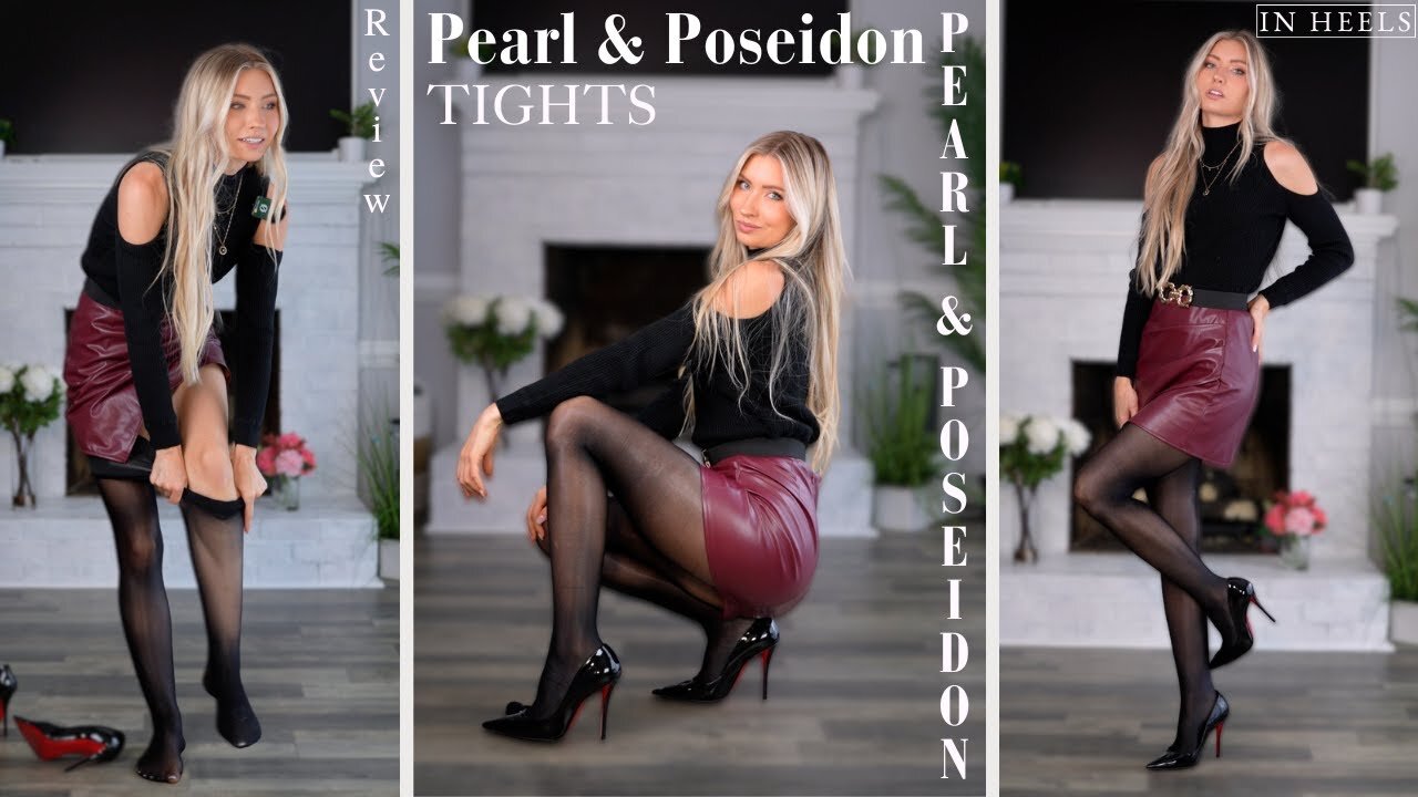 Trying Pearl & Poseidon Sheba 50 Denier Tights | ASMR Review & Try On