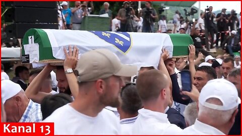 Seven newly identified victims of Srebrenica buried at ceremony marking genocide's 30th anniversary