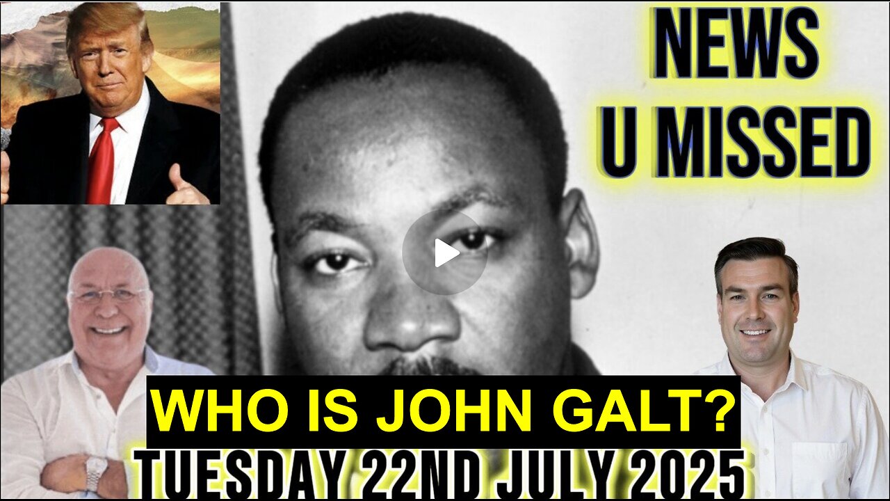 CHARLIE WARD DAILY NEWS- MLK FILES TO BE RELEASED. WHO IS John Galt?