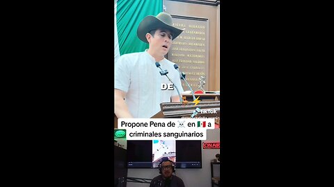 Joven diputado propone la pena de ☠️ a criminales en #mexico
