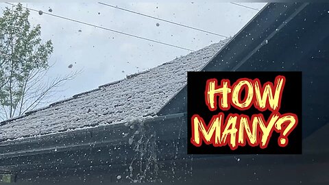 Another Hail Storm. How Many this year? #HAIL #STORM #severe #weather