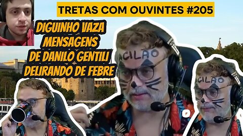 DIGUINHO VAZA MENSAGENS PESSOAIS DE WHATSAPP DE DANILO GENTILI DELIRANDO DE FEBRE