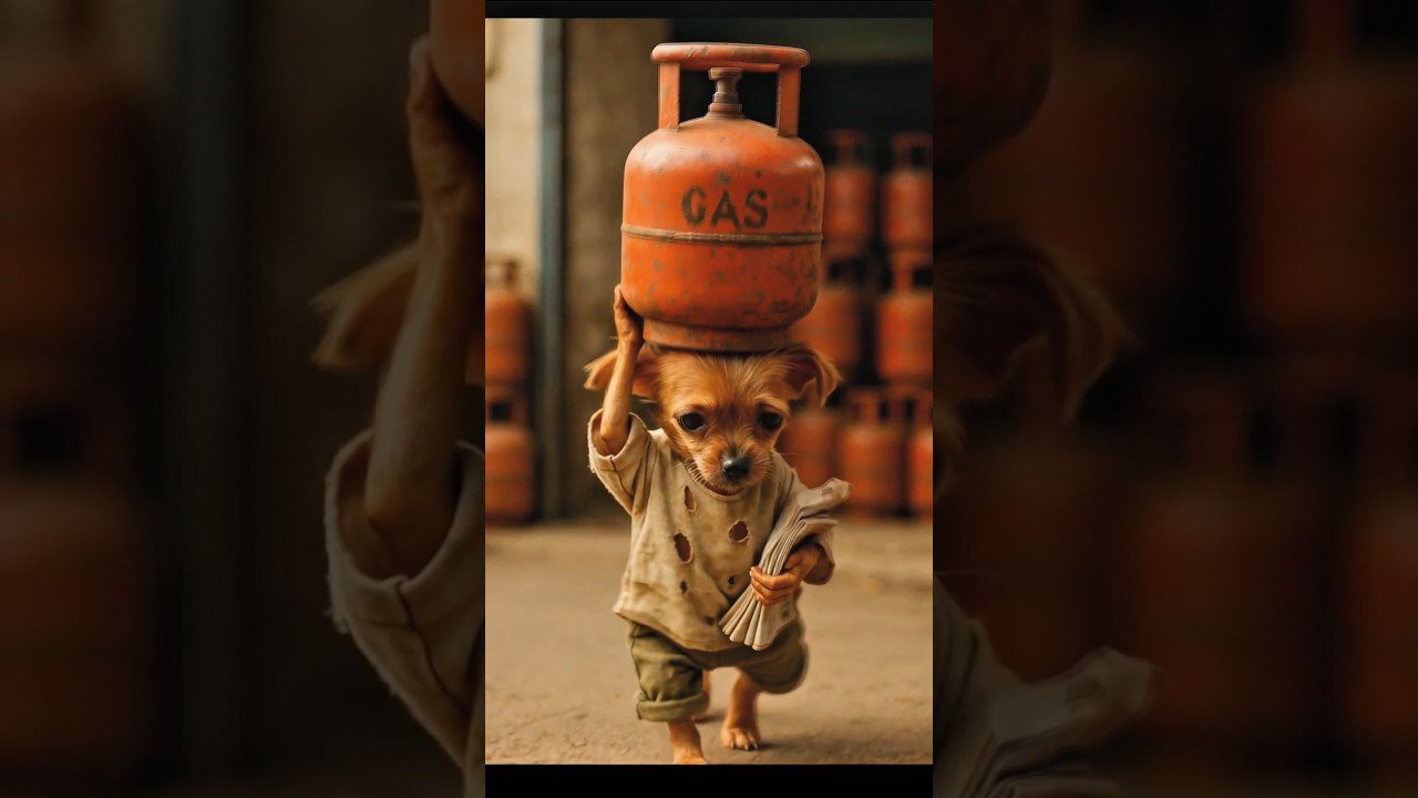 The poor puppy didn't have money so, his friends making fun of him