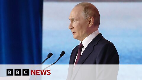 BBC doorsteps Putin's spokesperson on Western support for Ukraine | BBC News