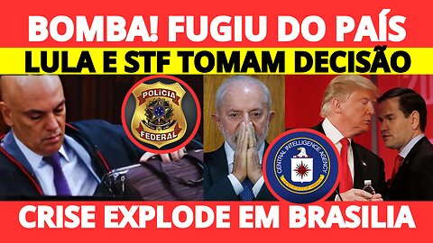 URGENTE! Acabou de FUGIR do BRASIL! O DESESPERO BATEU! DECISÃO TOMADA ÀS PRESSAS!