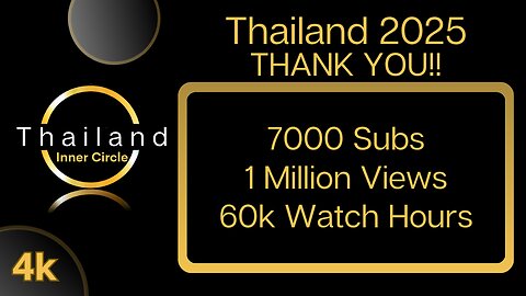 4K Bangkok Thailand - 7k Subs Thanks You - Songkran | Walk And Talk