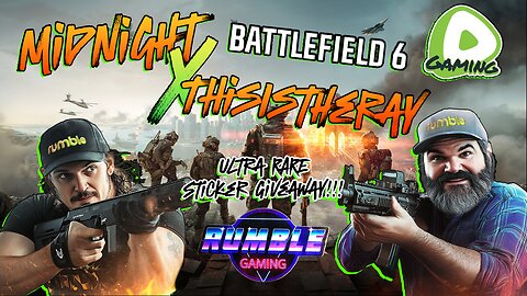 Gaming w/ PER·SE·VER·ANCE - BF6 Beta w/ ThisistheRAY! 8PMEST - Sticker Giveaway | BF6 Weekend!