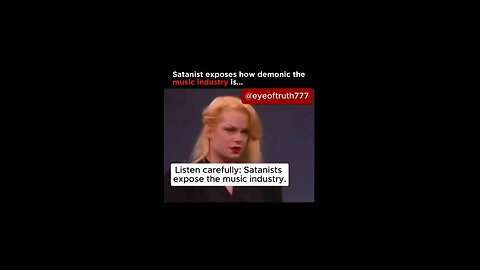 Be careful of the kind of music you listen to.