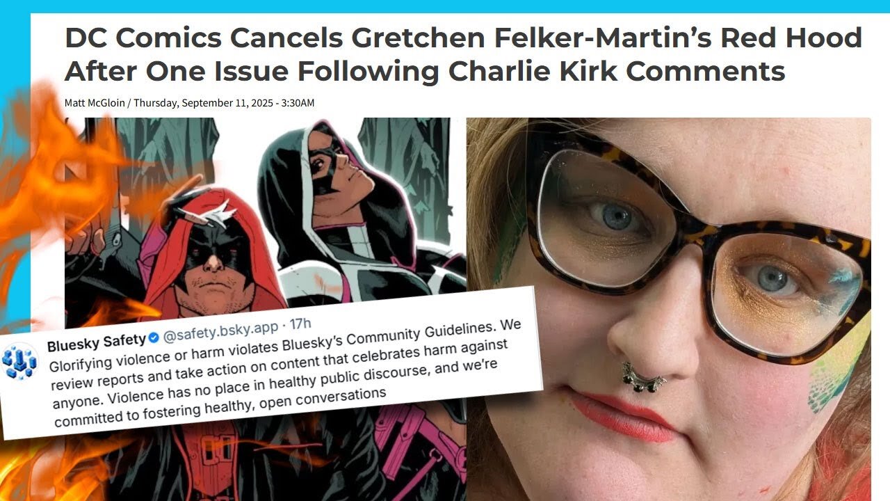 Bluesky Tells Charlie Kirk Haters to STFU. DC Comics FIRES Writer. | Clownfish TV
