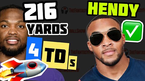 🚀Derrick Henry EXPLODES with 4TDs; Hendy to PLAY!