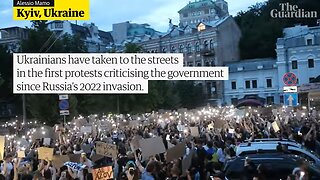 Protests in Ukraine as Zelenskyy approves law to weaken anti-corruption agencies