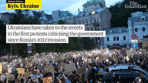 Protests in Ukraine as Zelenskyy approves law to weaken anti-corruption agencies