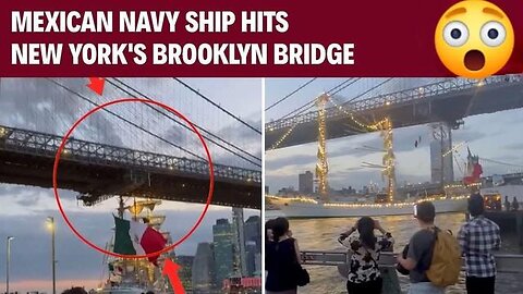 Mexican Ship Brooklyn Bridge Crash - KILLUMINATI13420