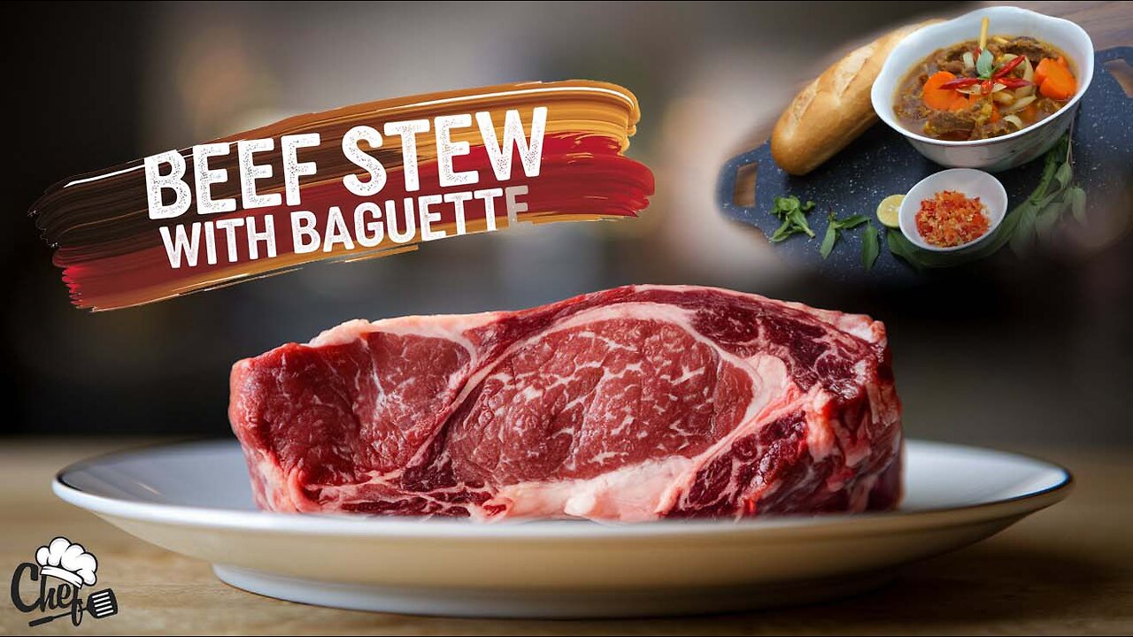🥖 Spicy Beef Stew with Baguette | Ultimate Comfort Food