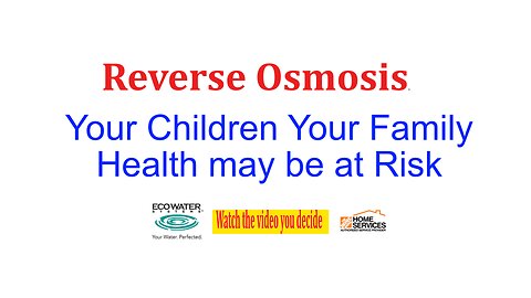 Advocating awareness for undrinkable water