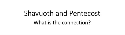 Shavuoth's connection to the New Testament