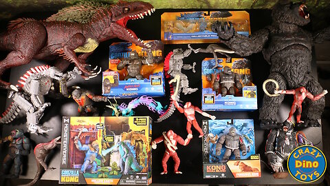 5 New Godzilla X Kong The New Empire toys unboxed 2025 King Kong Toys 60+ Godzilla Vs Kong Toys