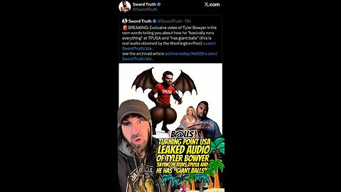 #TylerBowyer of #TPUSA Caught in Leaked Audio Saying He Runs Things Not #ErikaKirk