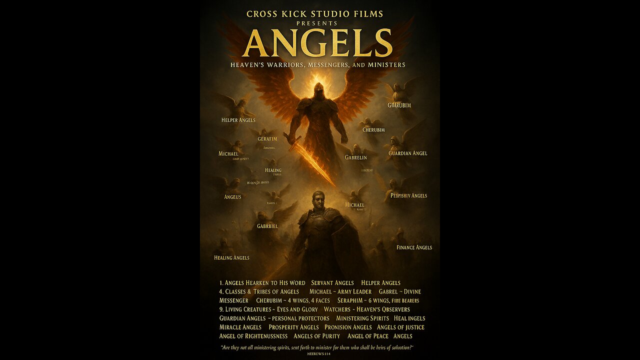 Cross kick Studio Films Angels poster