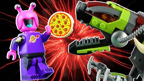 SHOCKING Footage of ALIEN Planet Pizza BATTLE | Lego Stop Motion | Reptibian Bricks