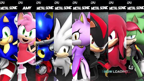 Sonic vs Amy vs Metal vs Silver vs Blaze vs Shadow vs Knuckles vs Scourge: Super Form Battle Royale
