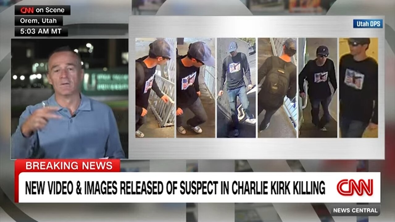 Charlie Kirk shooting subject seen on residential camera