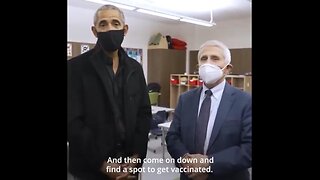 "It's safe. It's effective. This vaccine is tailored for kids." - Obama & Fauci Visit to children's school