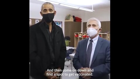 "It's safe. It's effective. This vaccine is tailored for kids." - Obama & Fauci Visit to children's school