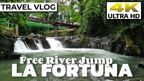 River Swim In Costa Rica 💦 Visit El Salto Juat Outside La Fortuna #costarica #travelvlog