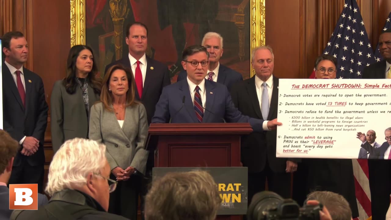 MOMENTS AGO: Speaker Mike Johnson Holds News Conference on Day 28 of Gov't Shutdown...