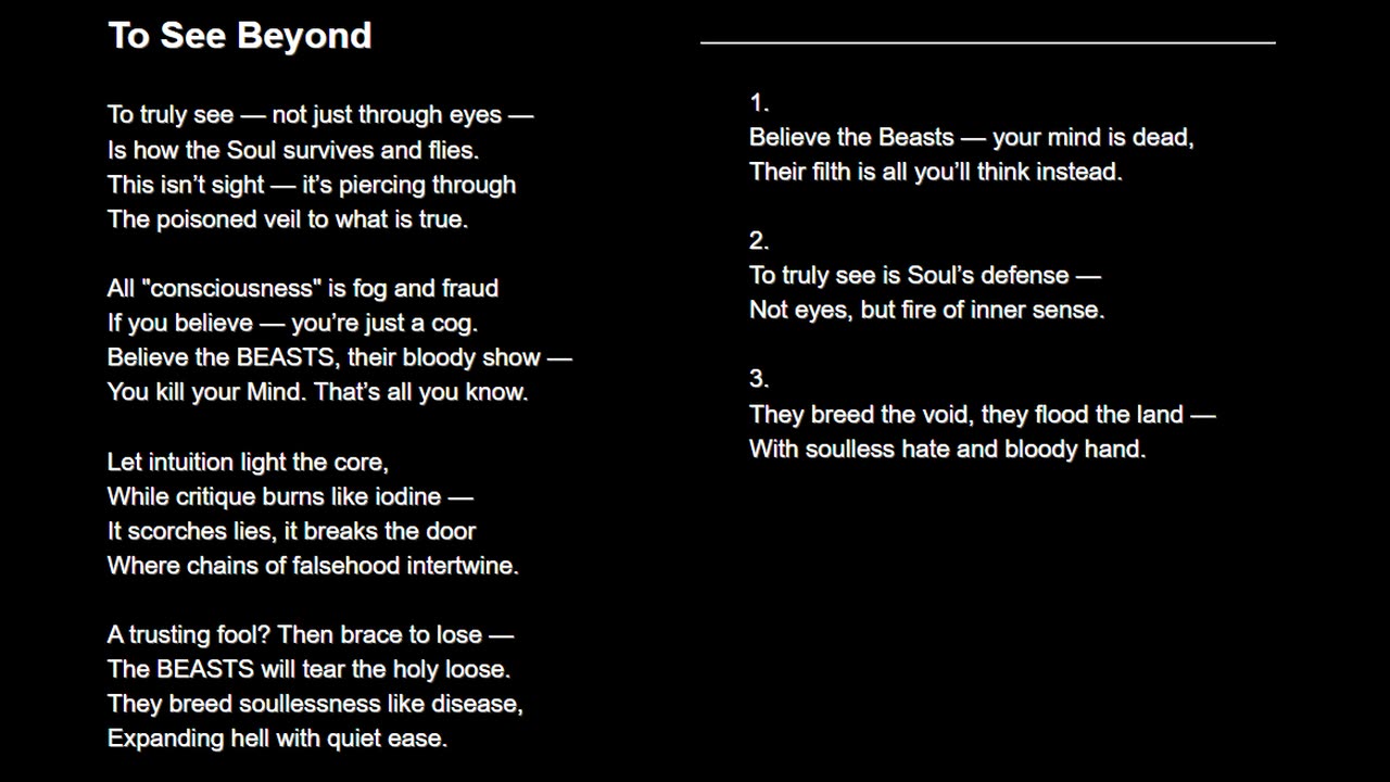 To See Beyond
