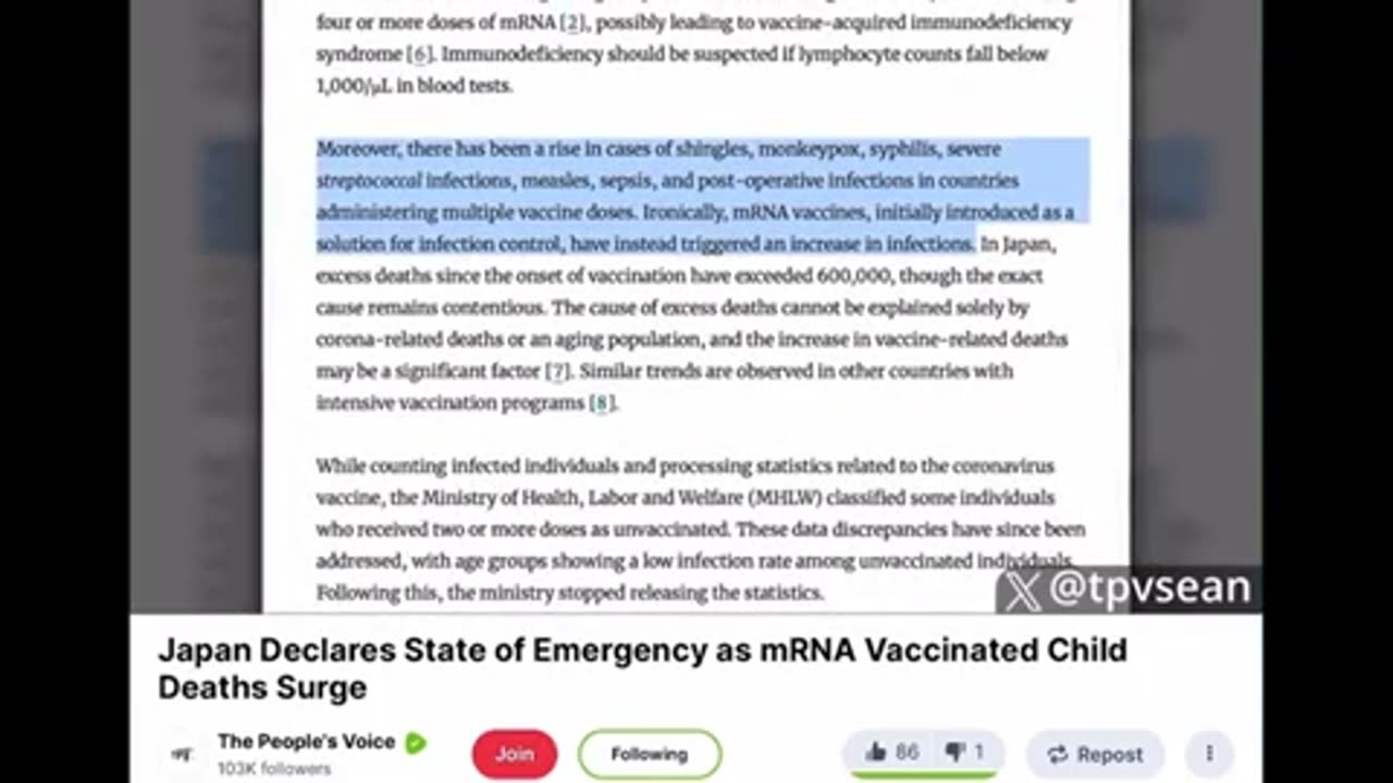 Japan MRNA state of emergency ..
