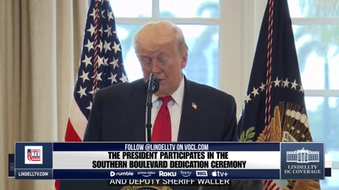 LIVE: President Trump participates in the Southern Boulevard Dedication Ceremony