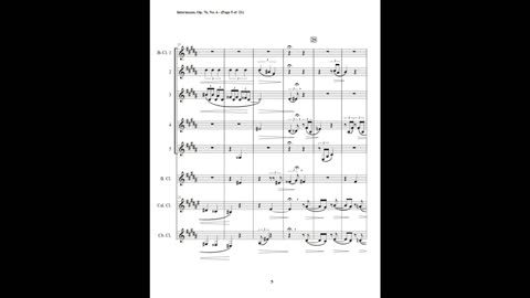 Johannes Brahms – Intermezzo, Op. 76, No. 6 (Clarinet Octet)