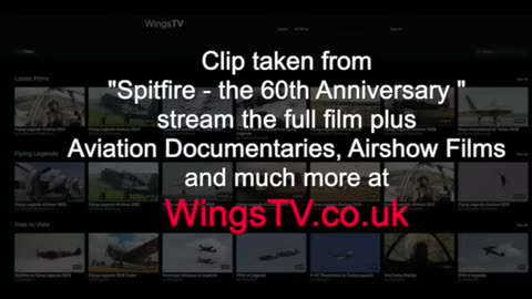 Spitfire flies LOW over TV presenter