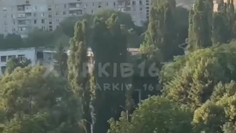🙏 The enemy attacked Kharkiv with drones. The strike occurred near a residential building.