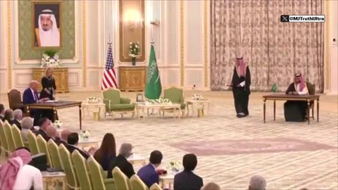 President Trump & Prince Mohammed bin Salman sign series of agreements on Energy & Defense