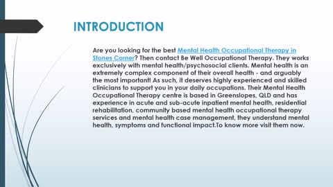 The best Mobile Occupational Therapist in Stones Corner.