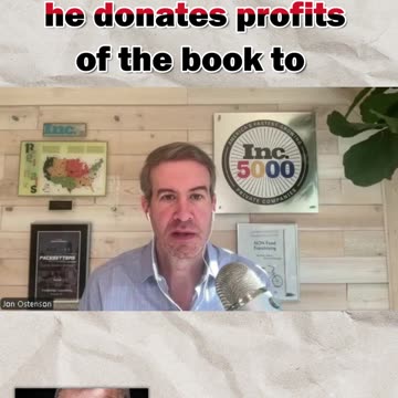 The Non Profit that he donates profits of the book to