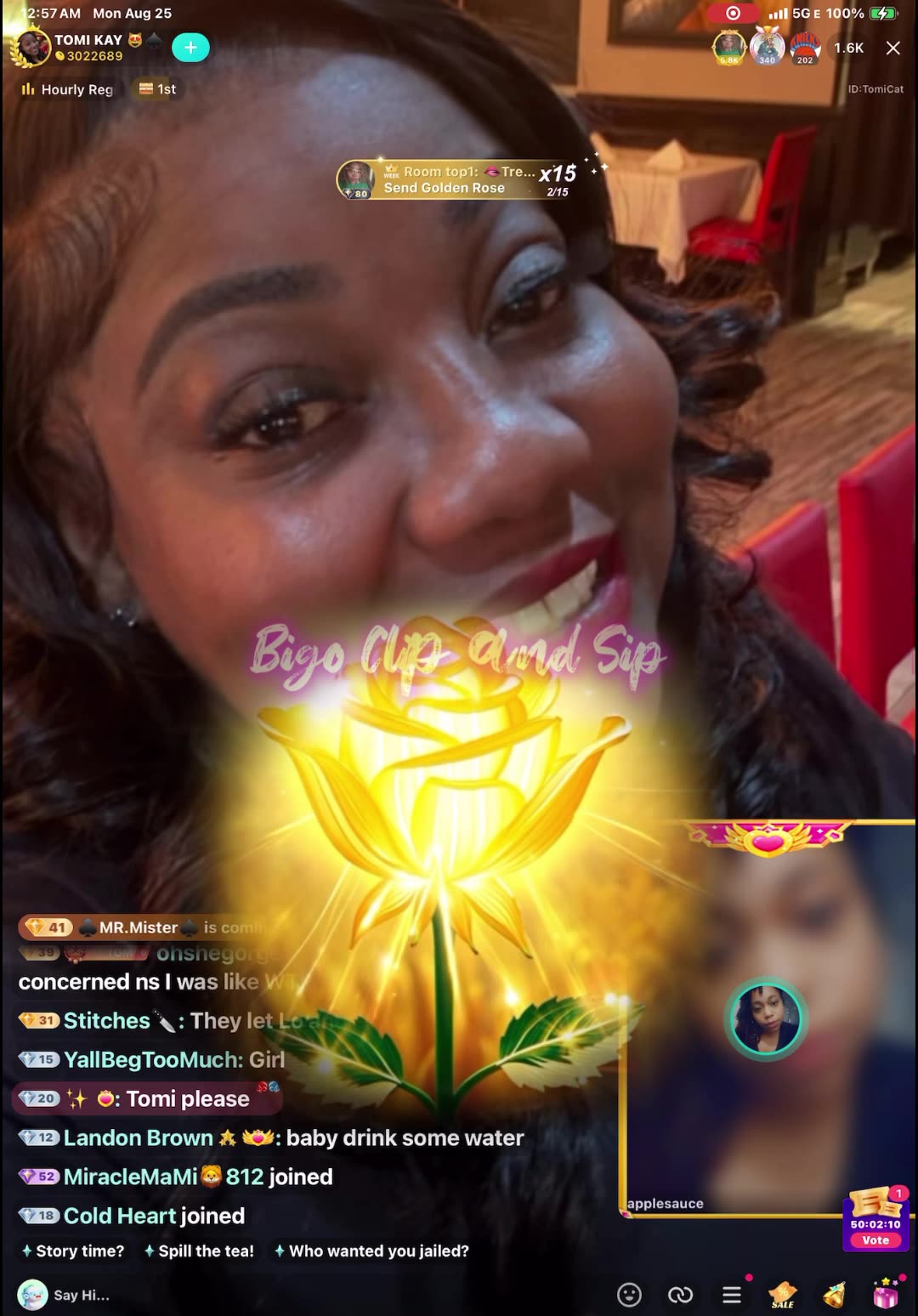 TomiKay says she doesnt think JazzyCherrys husband is aware of everything 8/25/25 #bigoclipandsip