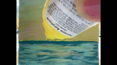 how to paint a sunset. quick and easy