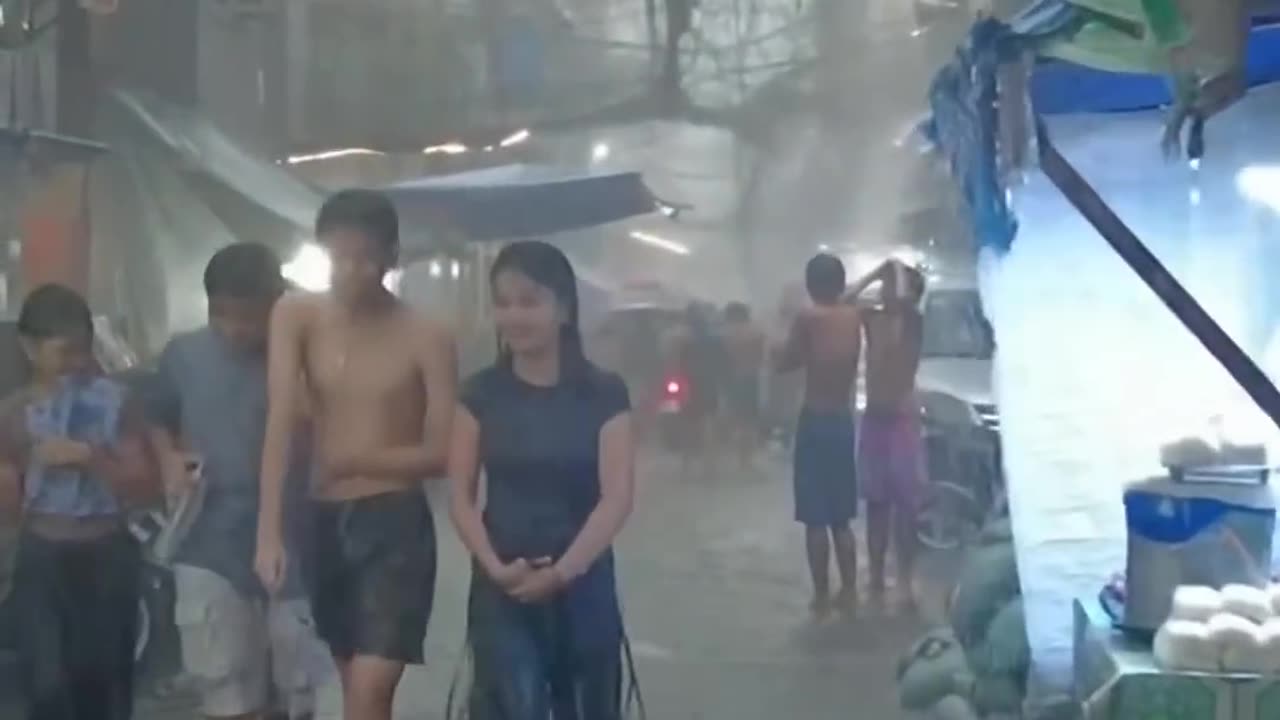 In the Philippines, the fun begins when the rain starts to fall.#walkingtour #manila #philippines